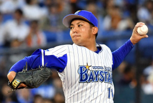 横浜ＤｅＮＡの東投手（2018年）